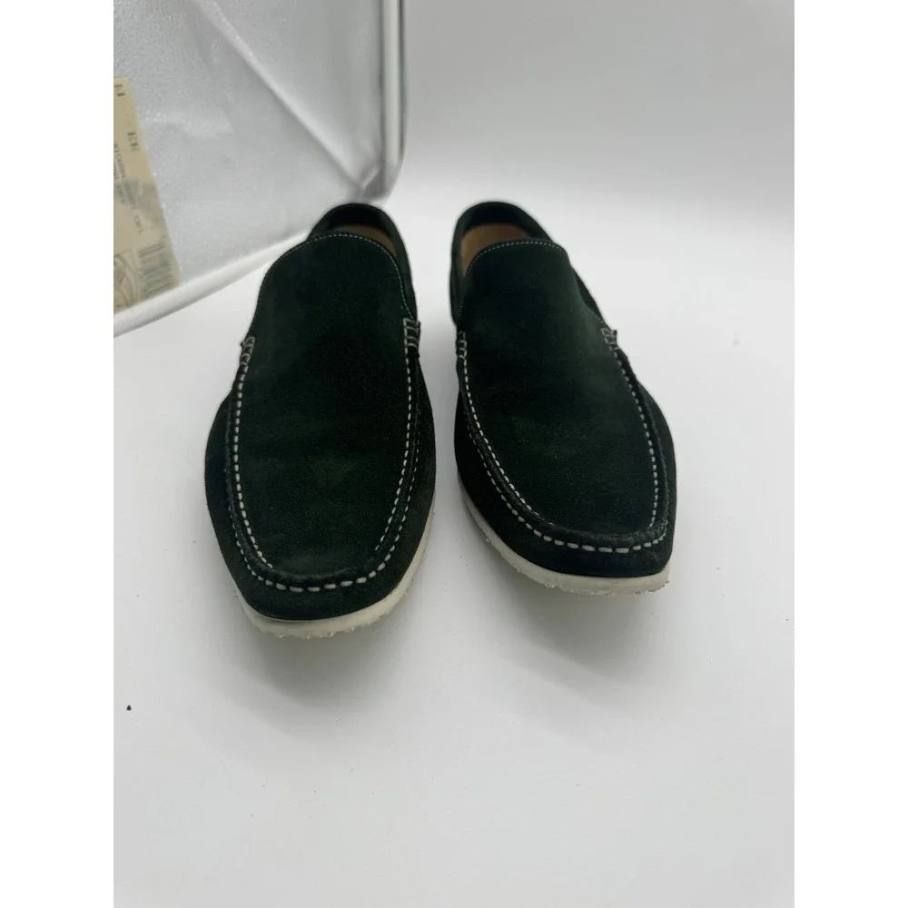 Dolce & Gabbana Green Suede Loafers Mens Size 7 US Made In Italy Luxury Slip‎ On